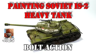 Painting soviet IS-2 Heavy Tank. Bolt Action Warlord Games