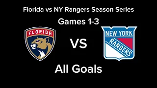 Florida Panthers vs New York Rangers | Season Series | All Goals