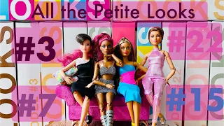 The Petite Unboxing: Barbie Signature Looks Models #3, #7, #15 and #22 reviewed and compared