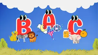 ABC Alphabet Song with Words | A for Apple, B for Ball, Nursery Rhymes, Phonics Song for kids