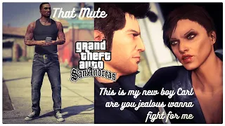 CJ CALLS CLAUDE A MUTE #shorts #gtasanandreas #gta