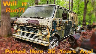 Parked in the Woods 36 Years Ago! Will this V8 Ford Econoline Run Again?!