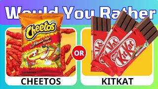 Would You Rather? SAVORY VS SWEET Junk Food Edition| Quiz Camp