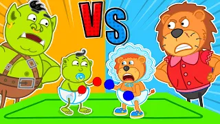 Which Baby Is the Strongest 🍒 Lion Family | Cartoon for Kids