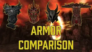 Daedric Armor in every Elder Scrolls Game - Comparison and Showcase!