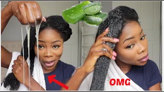 3 WAYS TO USE ALOE VERA FOR MASSIVE HAIR GROWTH | Aloe vera oil, Pre-poo & Detangler | UPDATE |