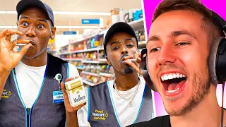 Miniminter Reacts To "We Pretended To Work At Walmart"