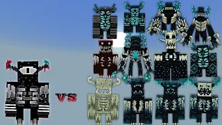 Den vs Warden Plus (Wardens) | Minecraft Bedrock | Mob Battle