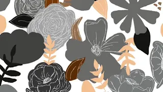 Black and White Flower Drawing Time-lapse