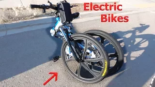 This Electric Bike FOLDS in HALF?! Testing a new off road beast.