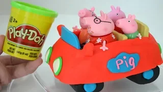 Plastilina Play Doh haciendo un Auto para George y la Familia Pig!!! TotoyKids