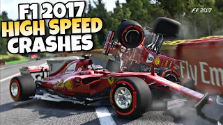 F1 2017 HIGH SPEED CRASHES
