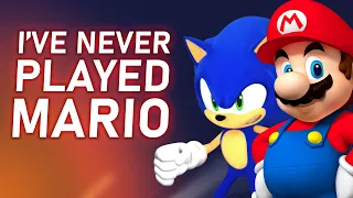 Sonic Fan plays SUPER MARIO for the FIRST TIME!