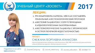 Атанасова С.Г. в УЦ «Зоовет» | Анестезиология, ч. 1