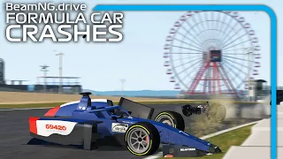 Realistic Formula car crashes#9 (F2 car mod)  BeamNG.drive