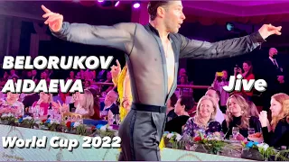 Kirill Belorukov - Valeria Aidaeva | Jive | Semi-final | World Cup 2022 | WDC Professional Latin