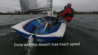 Keeping the boat flat upwind - with less effort!