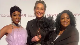 Tammy Reese Interviews Sharon Stone At The 2023 NYWIFT Muse Awards