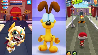 Talking Tom Hero Dash vs Garfield Rush vs Talking Tom Gold Run (Android Gameplay #726)