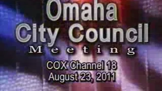 Omaha Nebraska City Council Meeting, August 23, 2011