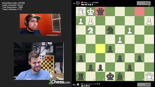 Magnus Carlsen Premoves Entire Game to Defeat GMHikaru Nakamura | Chess24