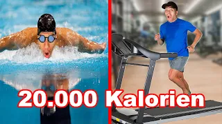 20.000 KALORIEN VERBRENNEN IN 24 STUNDEN - CHALLENGE !!! | Kelvin und Marvin