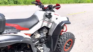 2022 Can Am Renegade 1000 XXC HMF Exhaust and Ecu Flash Top Speed Run.