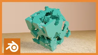 Geometry Nodes: Voxels in Blender - Minecraft-like terrain