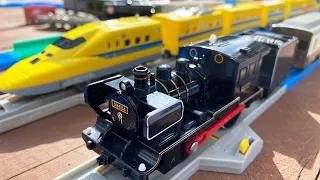 Japanese train plarail | SL ASO BOY | Assemble a plarail track layout | long_long_shinkansen