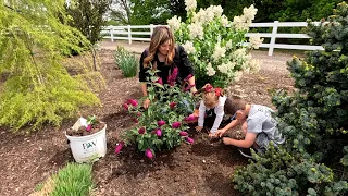 Planting a Butterfly Bush, Penstemon & A Ton of Groundcover Veronica! 🌿🩷🌿 // Garden Answer