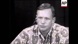 SYND 15/7/69 CREW OF APOLLO 11 PRESS CONFERENCE