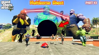 Multiverse Ghost Thanos God Went To Other World Kill Superheroes in GTA5 #43