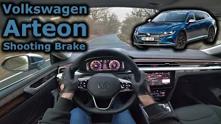 Volkswagen Arteon Shooting Brake (2021) | POV test drive in fog