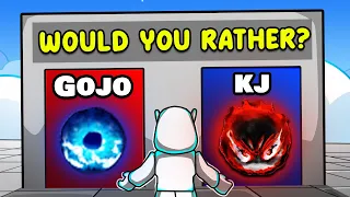 I Played "WOULD YOU RATHER" In The Strongest Battlegrounds...