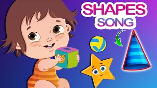 The Shapes Song | Nursery Rhymes for Babies | Preschool Learning Videos for Babies