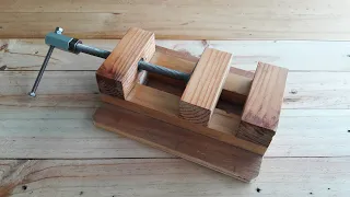 How to make Wooden Drill Press Vise