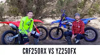 2022 Honda CRF250RX vs 2021 Yamaha YZ250FX which is better? Desert Edition