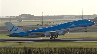 [4K] HEAVY Departures at Amsterdam Airport Schiphol | B747, B767, B777, B787, A330, A350