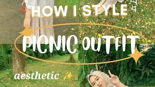 how I style✨️ hijabi picnic outfit asthetic✨️ dress design #muslimah#fashion of muslima