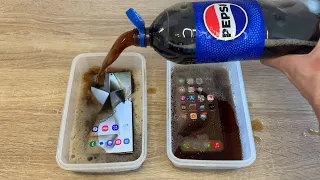 Samsung Galaxy S23 Ultra vs iPhone 15 Pro Max vs COCA COLA 24 HOURS FREEZE Test!