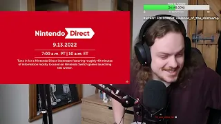 Nintendo Direct Reaction - September 2022