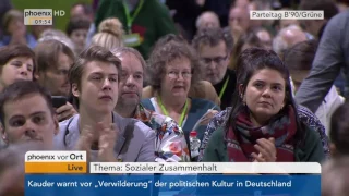 BDK 2016 Bündnis90/Die Grünen: Diskussion zum Thema Sozialer Zusammenhalt am 12.11.2016