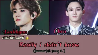 (Türkçe çeviri) EXO (엑소) Baekhyun&Chen - Really I Didn't Know (진정 난 몰랐네) - (İmmortal song 2)