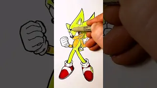 how to draw super sonic very easy