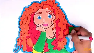 How to draw disney princess Merida "Brave"