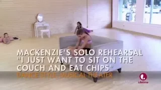 Dance Moms - Mackenzie's Solo Rehearsal - I Just Wanna Sit On The Couch And Eat Chips (S6E2)