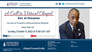 Rev. Al Sharpton | Andrew Rankin Memorial Chapel | Howard University