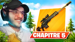 Je DÉCOUVRE le NOUVEAU SNIPER sur FORTNITE ( Découverte CHAPITRE 5 )