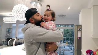 SURPRISING MY DAUGHTER AFTER BEING AWAY FOR 24 DAYS *EMOTIONAL*
