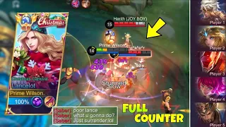 Lancelot FIRST Pick in Solo Ranked Game | Enemy Auto FULL COUNTER!! (Global Lance Intense Match!🔥)